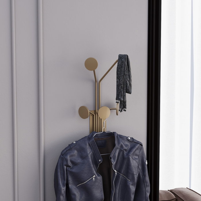 Wallity Giraffe-A Gancho Metálico de Pared Dorado Wallity Giraffe-A Gancho Metálico de Pared Dorado